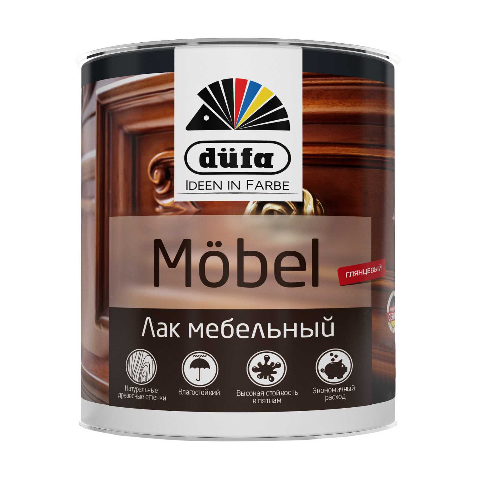 Лак мебельный 2-в-1 düfa MOBEL
